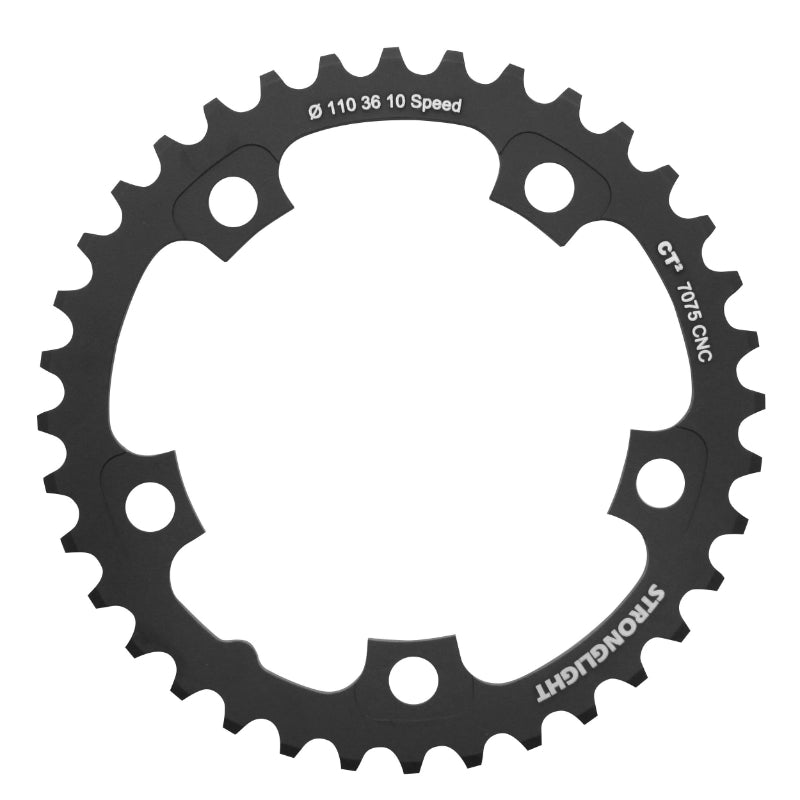 Plateau Route 5 branches Ø 110 Pour Shimano Ultegra 6750 Stronglight 36 dents Intérieur Noir Ct2 10V.