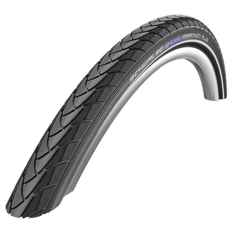Pneu City 24 X 1.75 Schwalbe Marathon Plus Noir (Recommande La Poste) Tr (47-507) Renfort 5 mm Flanc Reflex