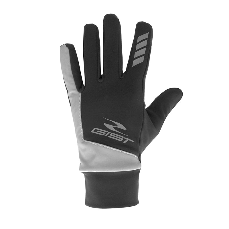 Gants Vélo Hiver Long Gist Roubaix Reflex Noir Long L (Paire Sur Carte) Compatible Ecran Tactile