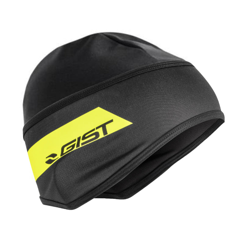 Sous Casque Gist Hiver Inside Windtex Et Super Roubaix Noir Deco Jaune Fluo