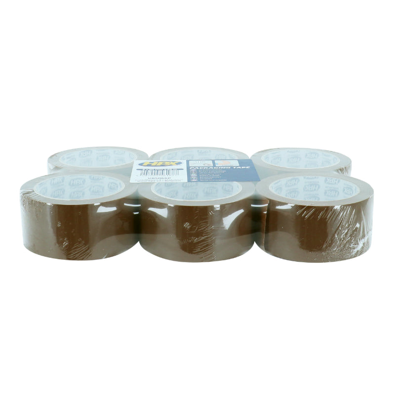 Ruban Adhesif Hpx Emballage Brun 50 mm X 66 M (Pack De 6 Rouleaux)