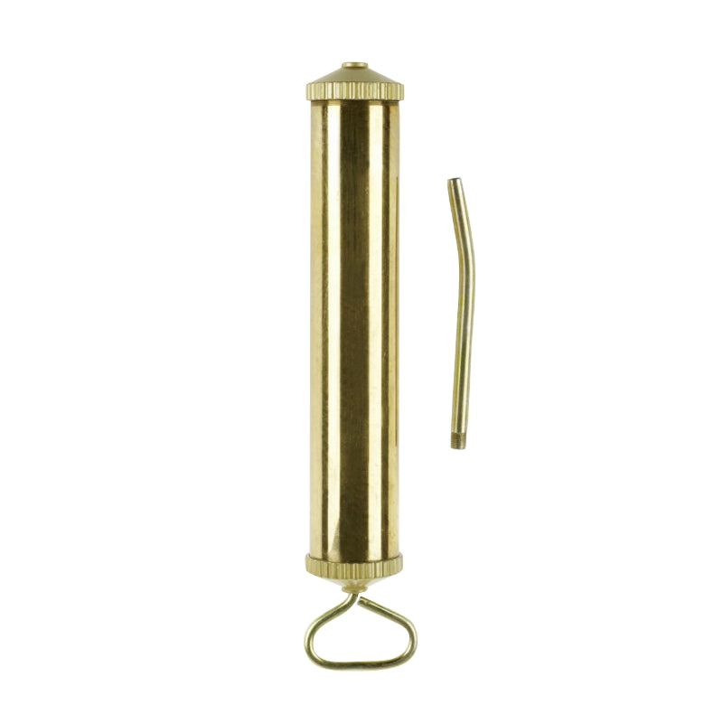 Seringue Huile-Carburant-Liquide De Refroidissement-Lave Glace Pressol Laiton Poli Couvercles Zinc 500Ml Avec Canne D'Apiration Rigide Et Coudé (Vendu A L'Unite)