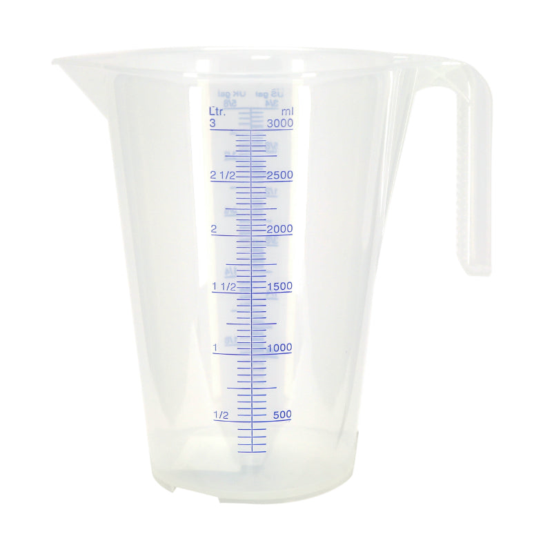 Doseur-Broc Pressol En Polypropylene Gradue Transparent 3L (Vendu A L'Unite)