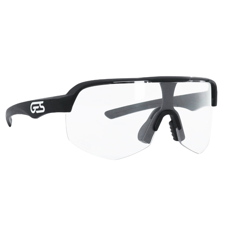 Lunettes Vélo Adulte Ges Alpha Photochromic Monture Noir (Verres Qui S'Adaptent Automatiquement A La Luminosite) - Indice 0 À 3
