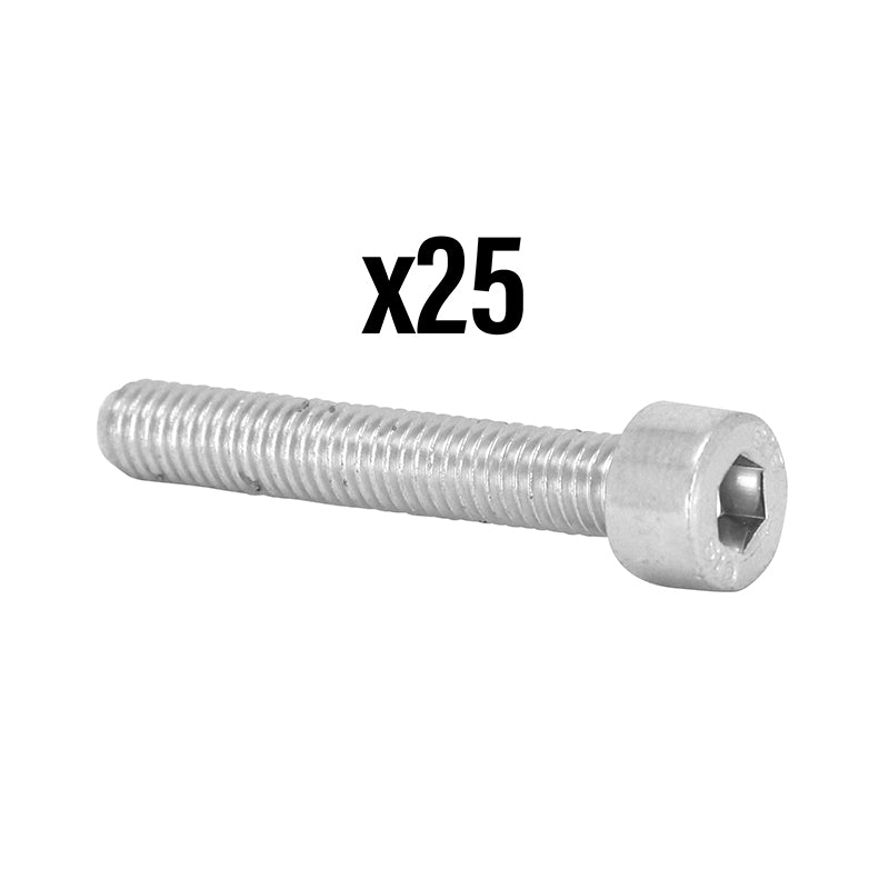 Vis Chc 6 Pans Creux M5 X 10 mm Chrome (Sachet De 25 Pieces)