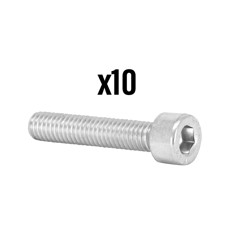 Vis Chc 6 Pans Creux M6 X 35 mm Chrome (Sachet De 10 Pieces)