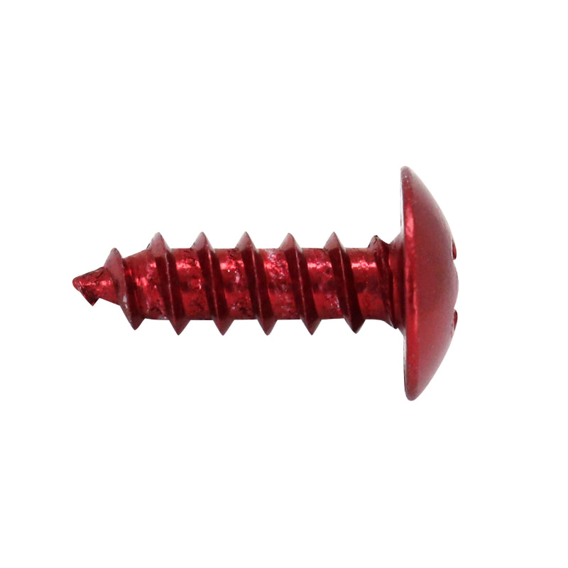 Vis Parker Tête Ronde 5,0 X 12 mm Alu Rouge (Sachet De 10 Pieces)