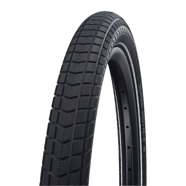 Pneu VTT Suv - VAE 20 X 2.40 Schwalbe Super Moto X Noir Tr (62-406) Double Defense Flanc Reflex Homologué VAE E50