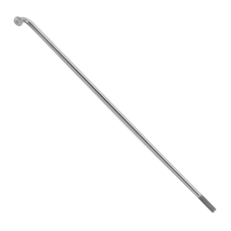 Rayon E-Bike INOX Argent 2.3 mm L 120 mm Tête Coudée (Vendu A L'Unite Sans Écrou) - Voir 185897 Pour Écrou
