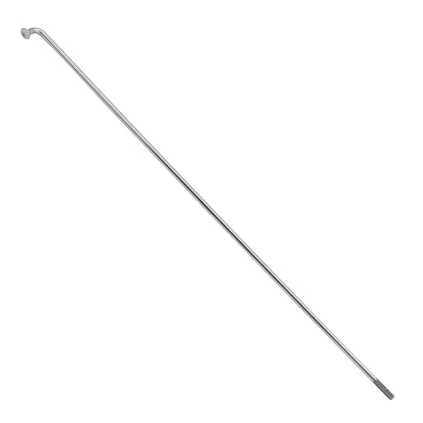 Rayon E-Bike INOX Argent 2.3 mm L 186 mm Tête Coudée (Vendu A L'Unite Sans Écrou) - Voir 185897 Pour Écrou