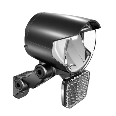 Éclairage Vélo VAE - E-Bike Herrmans Mr4 120 Lumen Noir Avant Sur Fourche Et Potence (Livre Avec Patte) 6-12V (Faible Amperage Au Demarrage) - Vendu En Boite