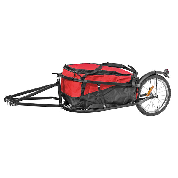 Remorque Vélo A Bagage Maxi 27 Kg (Dimension Chargement L60Xl35Xh28) Avec Roue 16'' Fixation Blocage Rapide Roue AR (50
