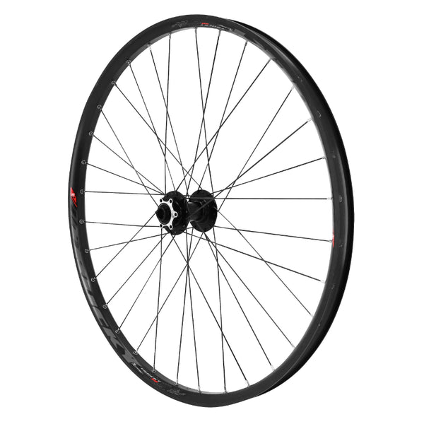 Roue VTT Disque 27.5" Trucky 30 Tubeless Ready Avant Noir Moyeu Velox Roulement Disque 6 Trous Axe Traversant 15-100 Jan