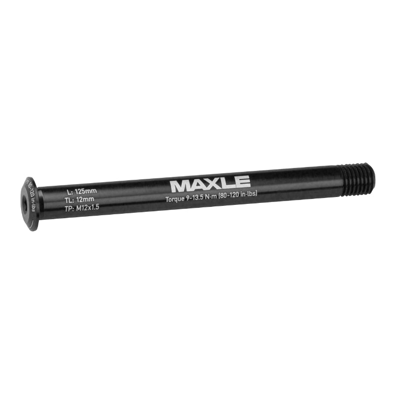 Axe Traversant - Blocage Roue Avant Rockshox Filetage M12 X 1.5 mm Maxle Stealth 12 X 100 Noir (125 mm Hors Butee Dont Filetage 12 mm)