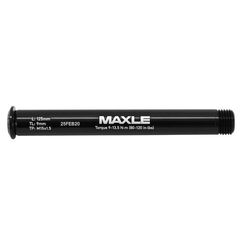 Axe Traversant - Blocage Roue Avant Rockshox Filetage M15 X 1.5 mm Maxle Stealth 15 X 100 Noir (Longueur 125 mm - Longue