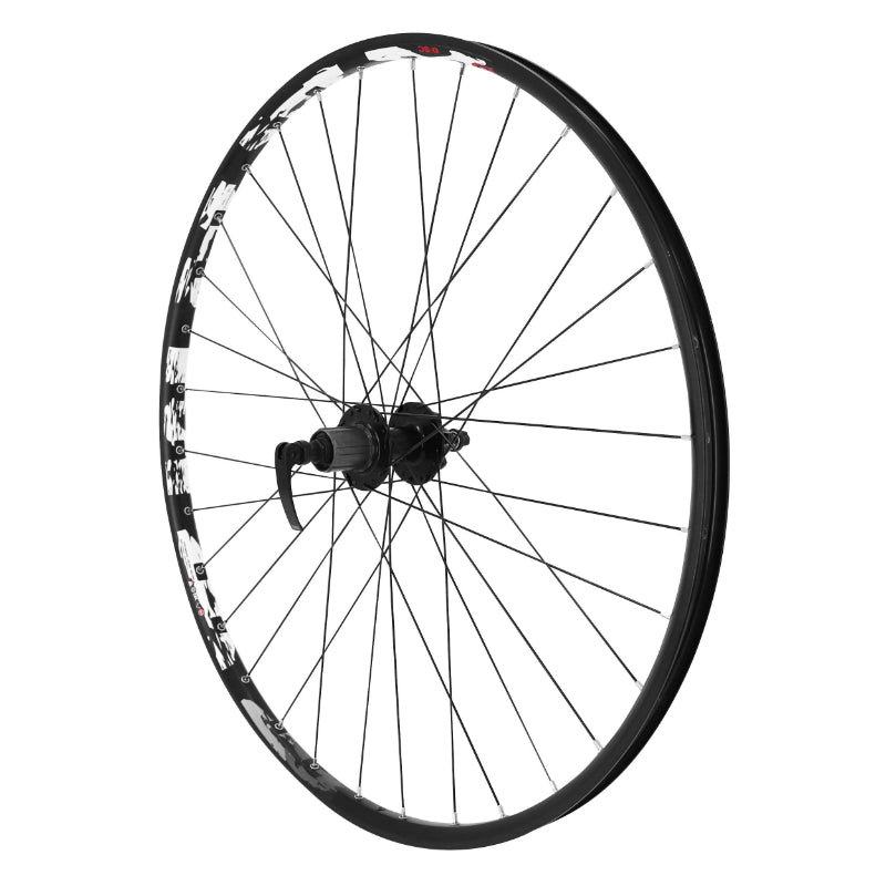 Roue VTT Disque Blocage 29" Karma Arrière Noir Moyeu Disque 6 Trous Cassette Type Shimano 11-10-9-8V 32 Rayons Jante 21C