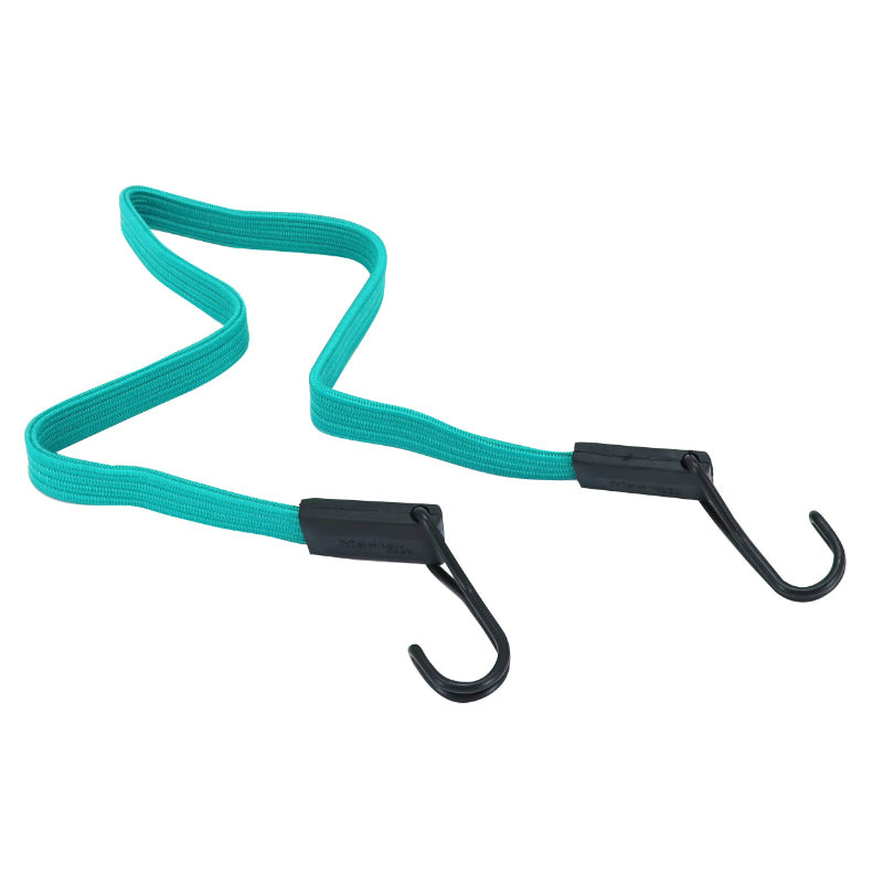 Sandow - Tendeur Vélo Plat Double Fil Avec Crochets 0.80M Vert - Resiste 40Kgs (Vendu A L Unite)
