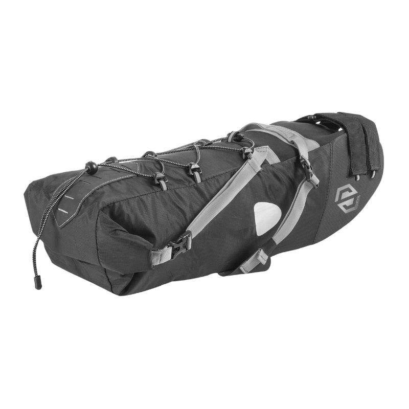 Sacoche De Selle - Seatpack Vélo Skuad Noir Medium 5.5L. Étanche Fixation Velcro ( L 46 cm X L 9 cm X11 cm) Charge Maxi