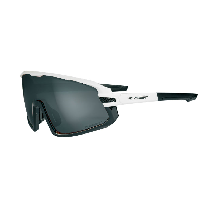 Lunettes Vélo Adulte Gist Next Monture Blanc Verres Photochromiques Qui S'Adaptent Automatiquement A La Luminosite (Verr