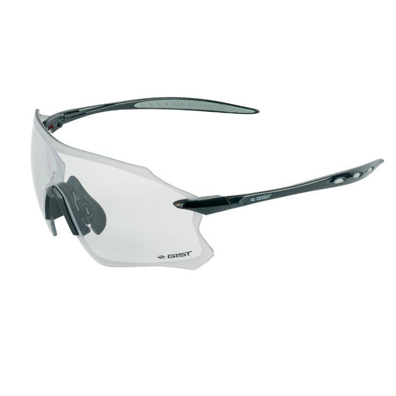 Lunettes Vélo Adulte Gist Pack Monture Noir Verres Photochromiques Qui S'Adaptent Automatiquement A La Luminosite - Ultra Légère (Verre Cat 1-3)