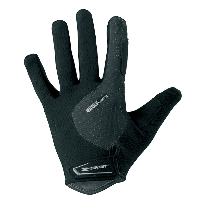 Gants Vélo VTT Long Gist Hero Gel Noir S (Paire Sur Carte) Compatible Ecran Tactile