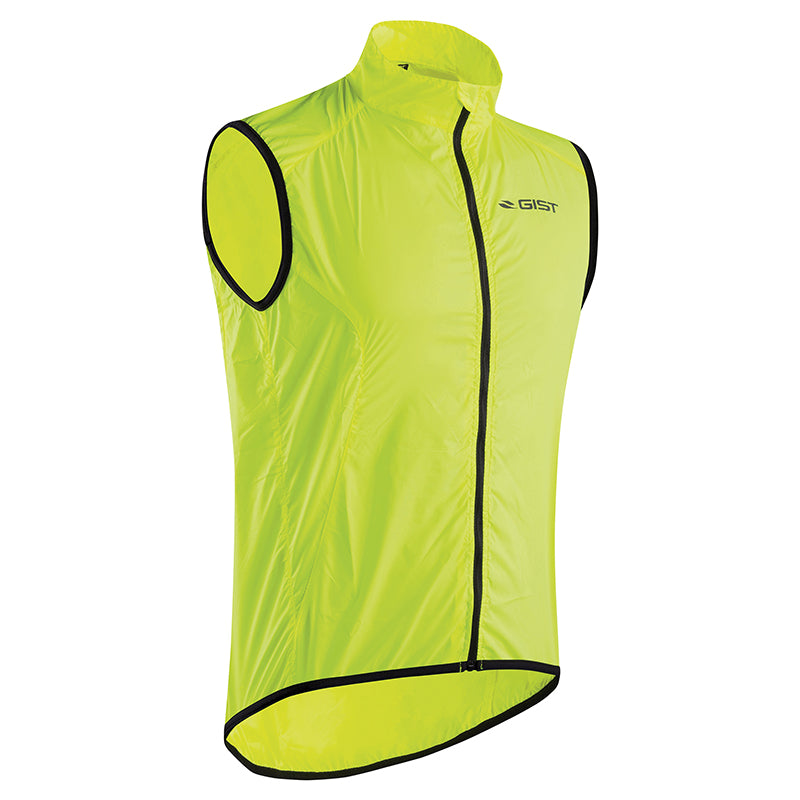 Coupe Vent Gist Jaune Fluo Sans Manche S