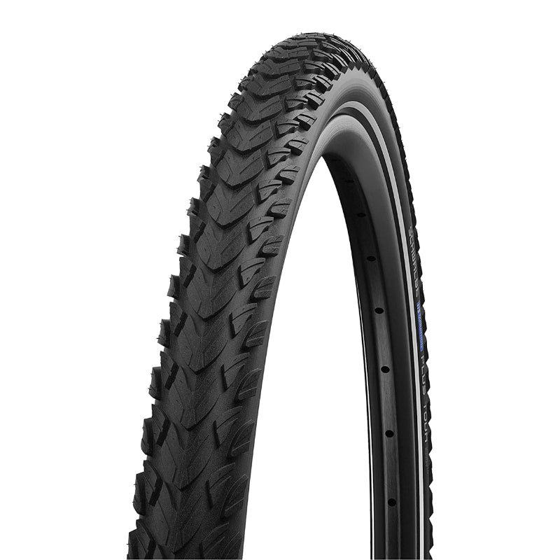 Pneu VTC Cross 700 X 38 Schwalbe Marathon Plus Tour Noir Tr (40-622) Renfort Smart Dual Guard Flanc Reflex Homologué VAE