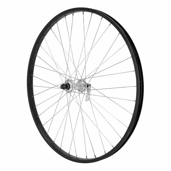 Roue VTT Patin Blocage 26" M110 Avant Noir Moyeu Argent Alu Jante 21C