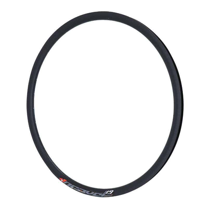 Jante Route 700 Gravel Pulse 19 Noir 32T. Disque Tubeless Ready Double Paroi Profil 28 mm - 622X19C