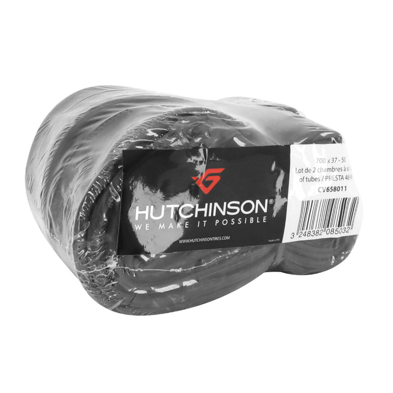 Chambre A Air Vélo 700 X 37-50 Hutchinson Valve Presta 48 mm (Vendu Par Lot De 2)