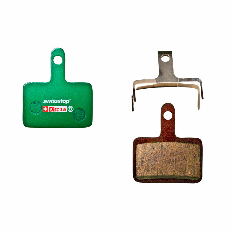 Plaquette De Frein VTT Shimano Deore M515,M486,M485,M575,M395 (Swissstop Organic - Disc 15C) (Paire Sur Carte) - Compati