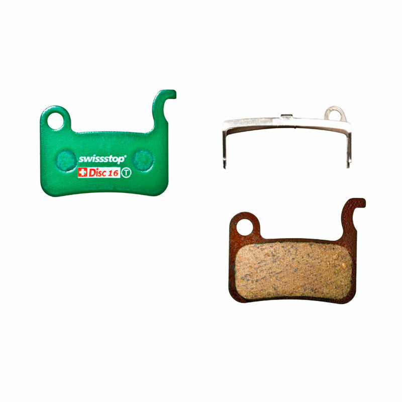 Plaquette De Frein VTT Shimano Xtr M966-M965-M975-Xt M765-M775-Lx M585-Deore M595-M596-M655 (Swissstop Organic Disc 16C) (Paire Sur Carte)