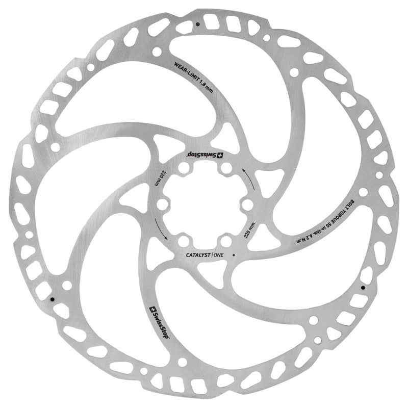 Disque De Frein VTT 6 Trous Swissstop Catalyst One 220 mm (Niveau Slx-Xt)