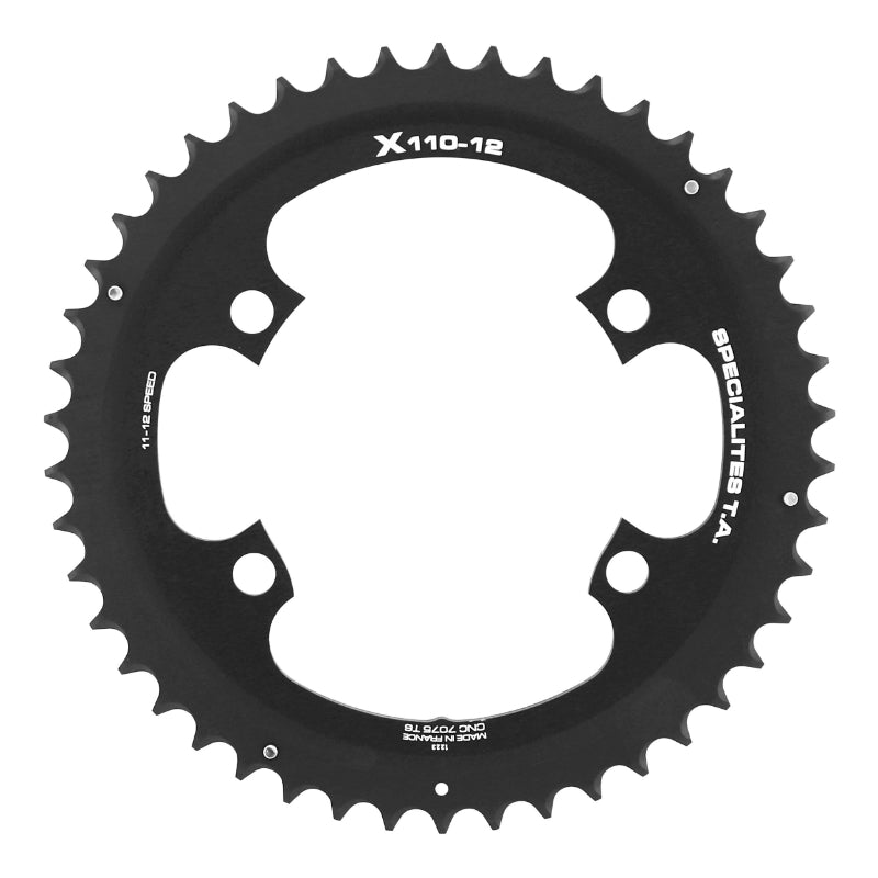 Plateau Route 4 branches Ø 110 Pour Shimano Ultegra R8100-8170 Dura-Ace R9200-9270 105 R7100 Ta X110 54 dents Extérieur