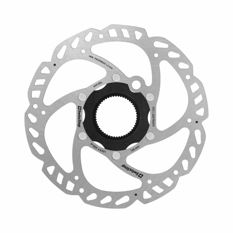 Disque De Frein Route - VTT Centerlock Swissstop Catalyst One 160 mm ( Livré Sans Écrou )
