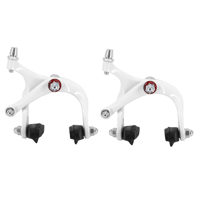Étrier Frein Route-Fixie Patin Newton Alu Blanc Peint Pour Roue 700 (Paire)