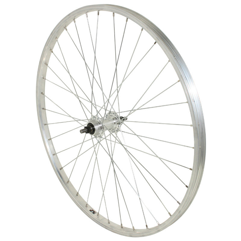 Roue VTT Patin 26" Alu Arrière Moyeu Alu Axe Plein Roue Libre 1V (Vendu Avec Écrou 10X100) Jante 21C