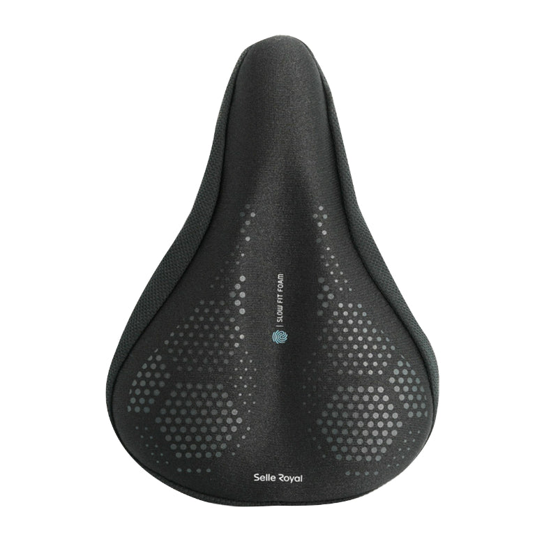 Couvre Selle Vélo Royal Noir A Memoire De Forme Large (251X220 mm) 168G