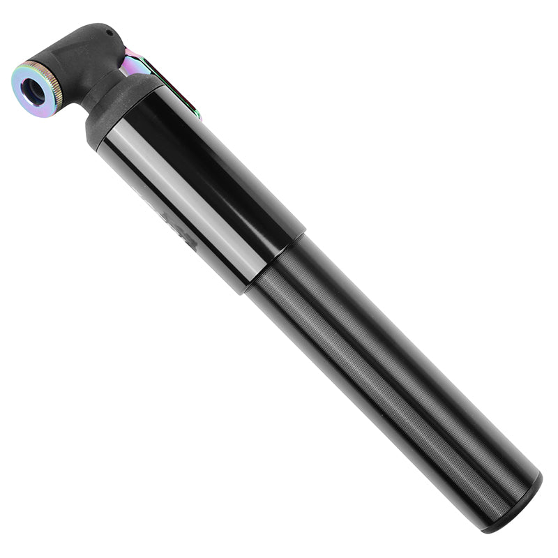 Pompe Mini VTT Zefal Mt Mini Tout Alu Noir Mat 4Bars 230 mm Vs-Vp 208G Pour Pneu Section De 2.00 À 3.00" Avec Clips Fixation