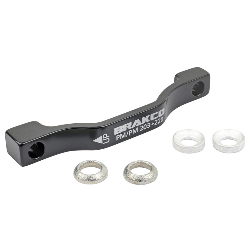 Adaptateur - Rehausse Frein A Disque VTT Post-Mount Avant - Arrière Brakco Étrier 203 mm Pour Disque 220 mm