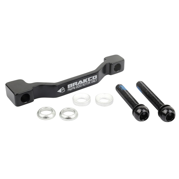 Adaptateur - Rehausse Frein A Disque VTT Post-Mount Avant - Arrière Brakco Étrier 180 mm Pour Disque 203 mm