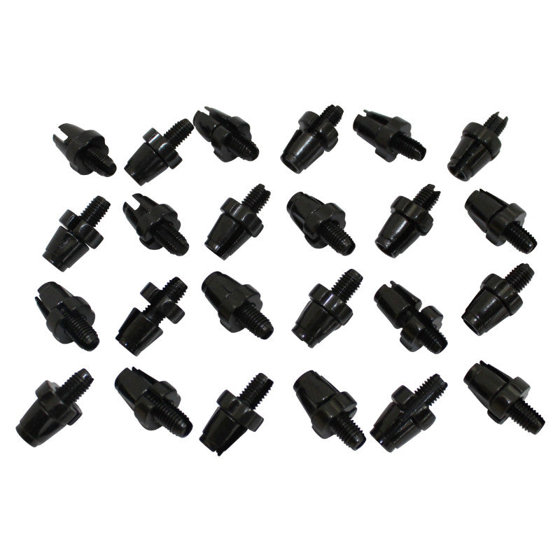 Vis Creuse Tendeur De Câble Vélo M10 Fendue Alu Noir (Sachet De 25 Pieces)