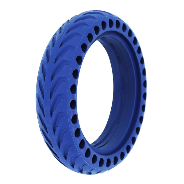 Pneu Trottinette Plein Alveole 8.5 X 2.00 Color Bleu - Largeur Intérieur 34 mm (Pour Xiaomi M365 Et Autres)