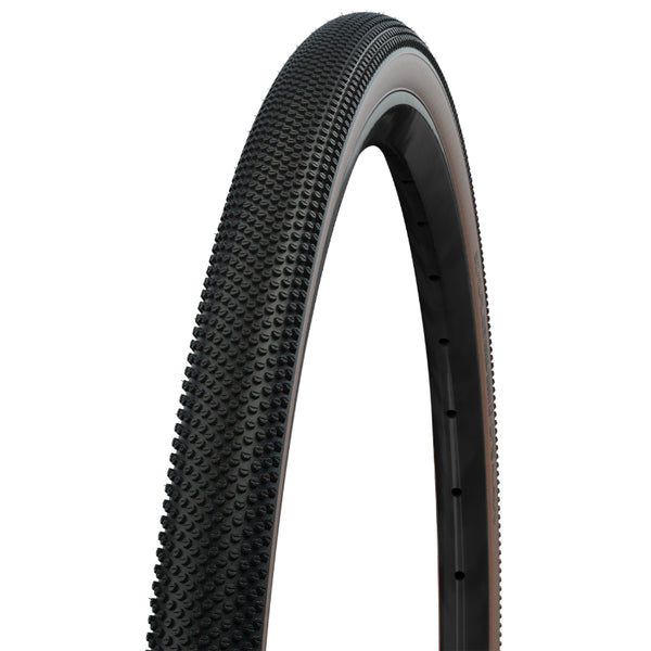 Pneu Gravel 700 X 45 Schwalbe G-One Allround Noir-Flanc Bronze Renfort Race Guard Tubeless Ready Ts (45-622) Compatible