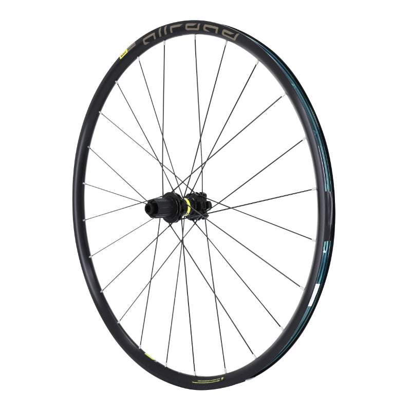 Roue Gravel Disque 700 Mavic Allroad Arrière Cassette Shimano 11-10V Disque 6 Trous Tubeless Ready Axe Traversant 12-142 Noir Jante 622-22