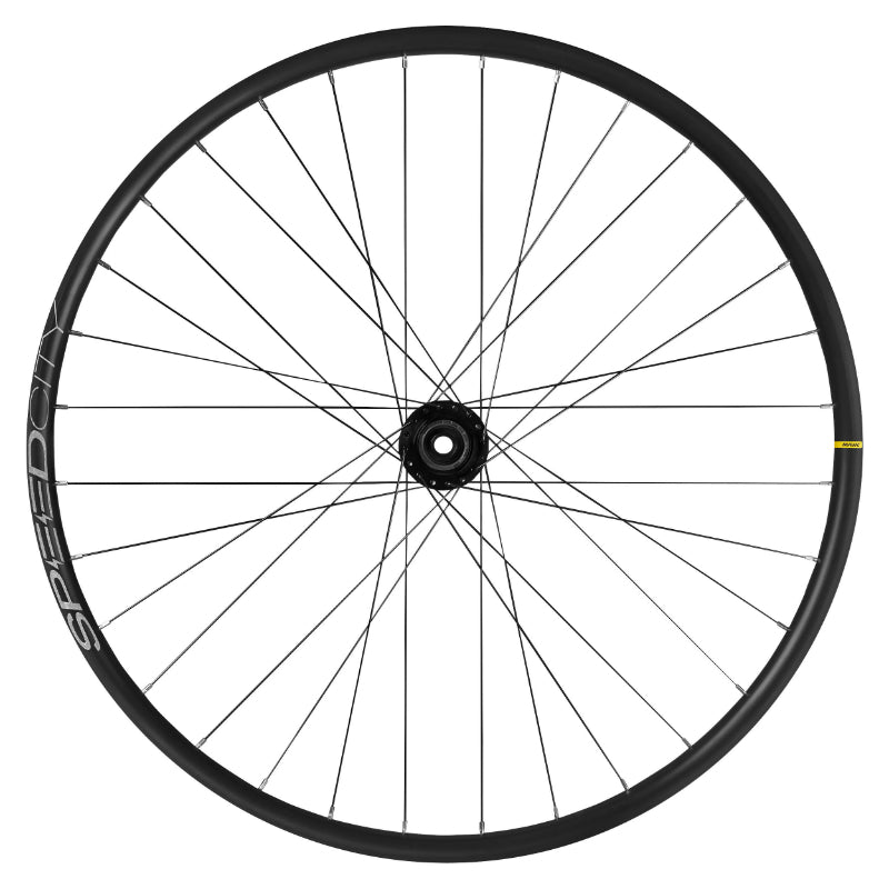 Roue VTC - City Disque 700 Mavic Speedcity Arrière Cassette 11-10V Centerlock Tubeless Ready Axe Traversant 12-142 Noir Jante 622-25