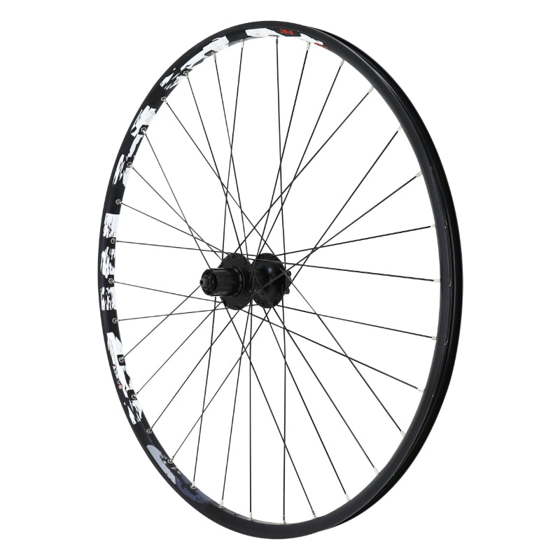 Roue VTT Disque Blocage 29" Karma Arrière Noir Moyeu Shimano M475 Disque 6 Trous Cassette Type Shimano 11-10-9-8V 32 Ray