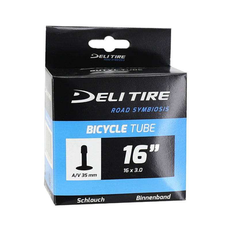 Chambre A Air Vélo 16 X 3.00 Deli Valve Standard (Compatible Fat Bike) (70-305)