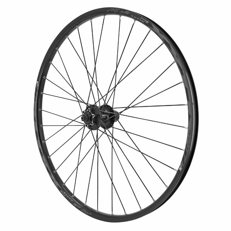 Roue VTT Disque Blocage 27.5" Klixx Tubeless Ready Arrière Noir Moyeu Shimano M475 11-10-9-8V Disque 6 Trous Rayons Renf