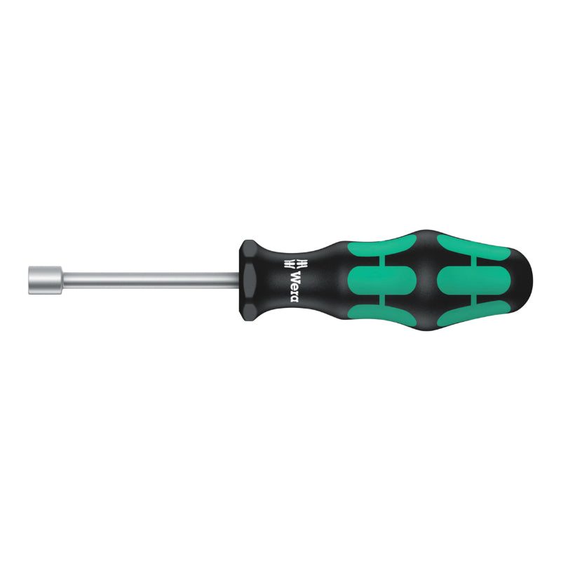 Tournevis A Douille Wera 395 Holo 8 mm Noir-Vert (Vendu A L'Unite) -Marque Allemande Pour Les Ateliers-